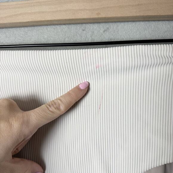 Lululemon Clear Waters Ribbed High-Waist Skimpy Bikini Bottom Ivory - Picture 7 of 8